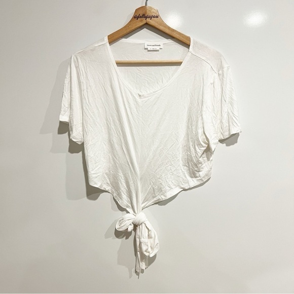 Lovers + Friends White Wrap Crop Top - Picture 9 of 9
